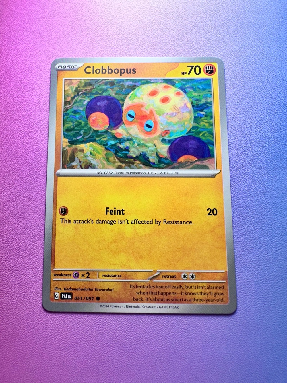 clobbopus - 051/091 (common) — pokemon: paldean fates
